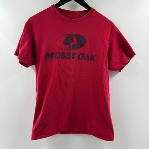 Mossy Oak Red Logo Graphic T-Shirt Short Sleeve Men’s Size Medium